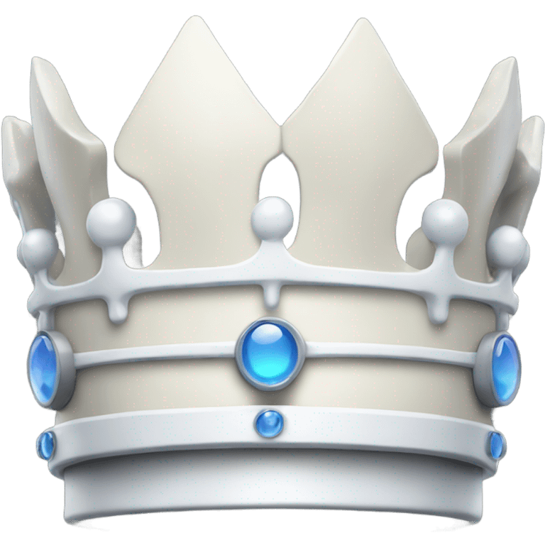 White crown.  emoji