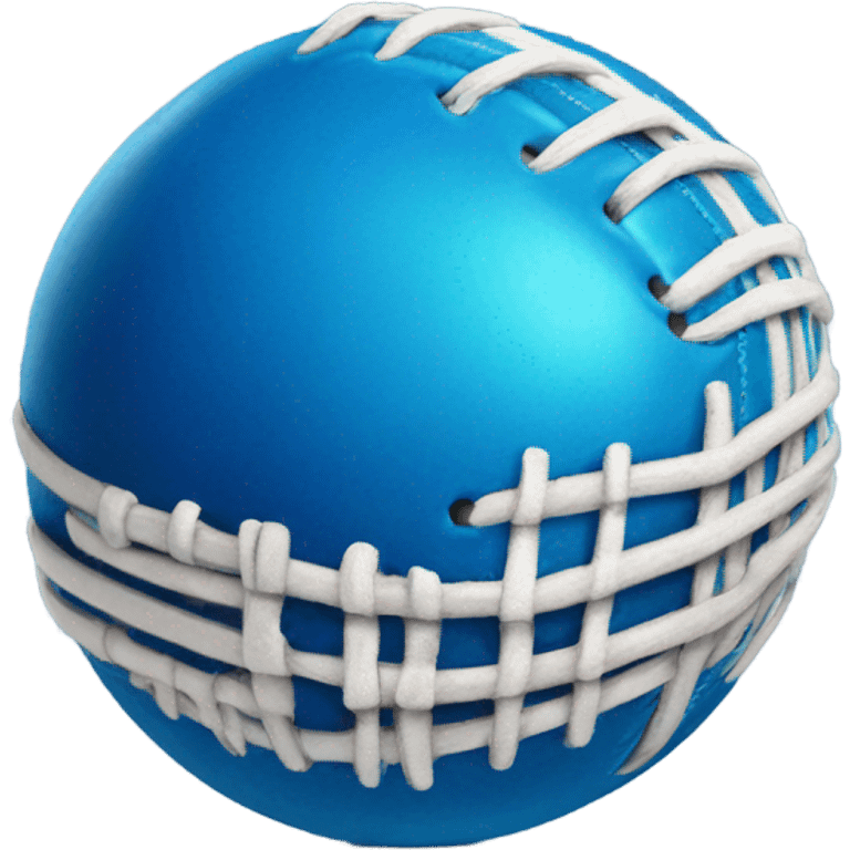 blue cricket ball emoji