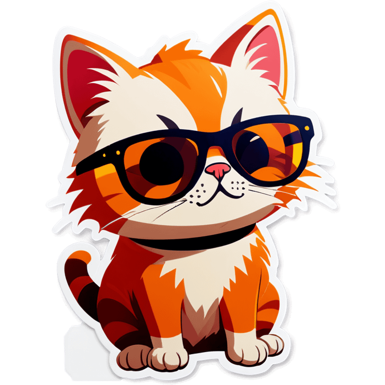 Cat with sunglasses emoji