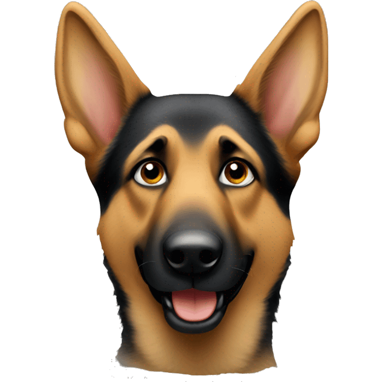 german shepherd face emoji