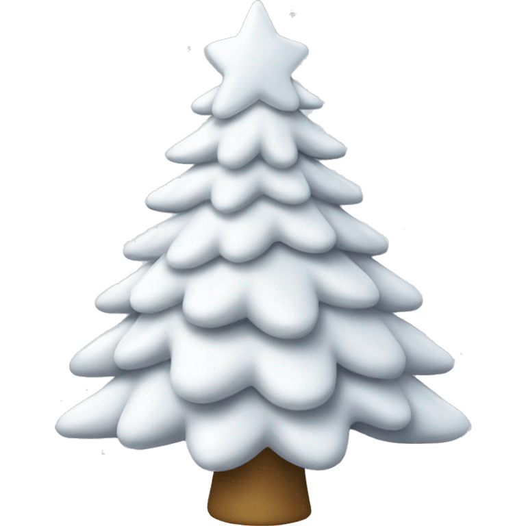 White Christmas tree  emoji