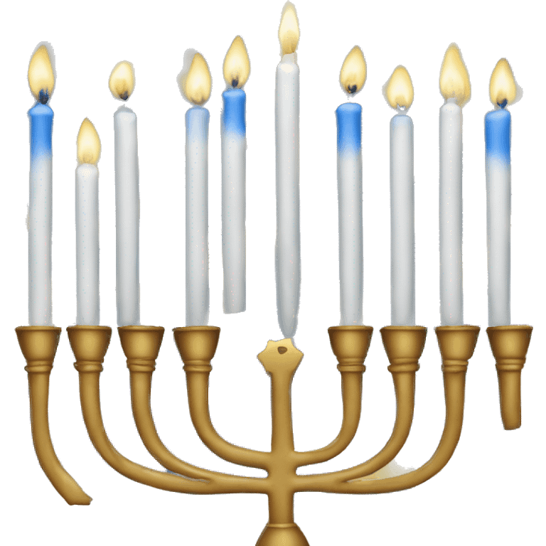 Hanukkah menorah emoji