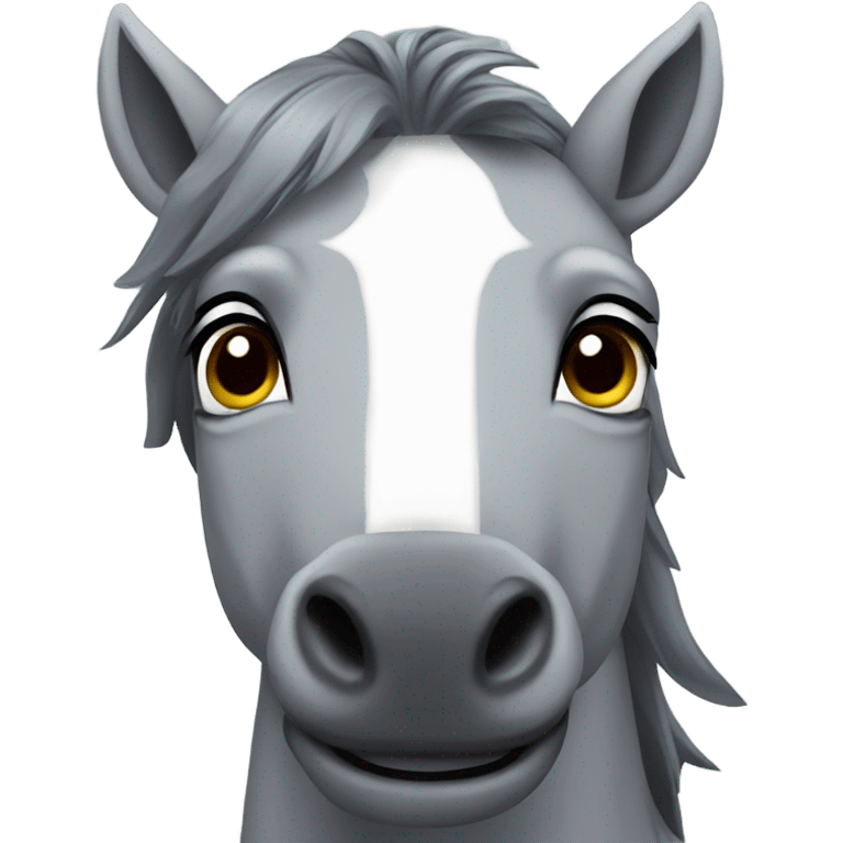 Grey mustang emoji