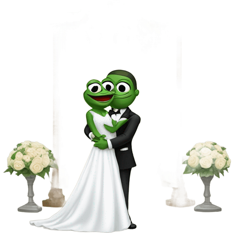 Pepe getting married emoji