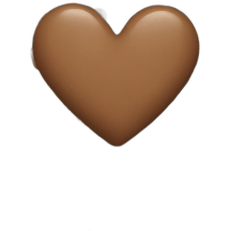 heart brown hand and white hand emoji