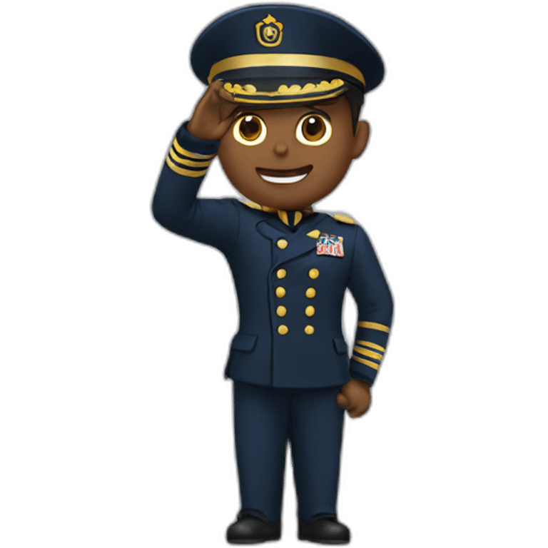 Captain salute emoji