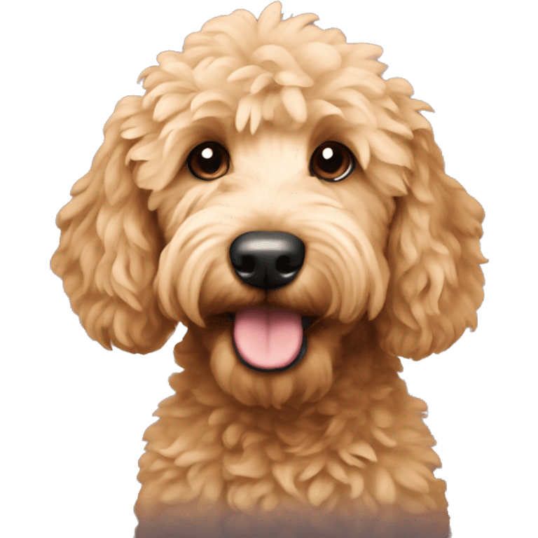 Mini goldendoodle emoji