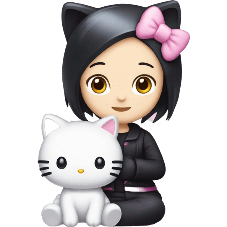 Hello kitty and kuromi emoji