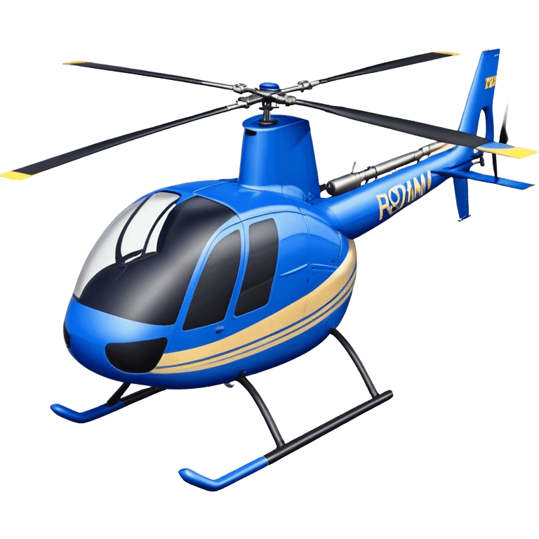 Robinson R44 - Robinson Helicopter Company (Model Year: 2021) (Iconic colour: Blue) emoji