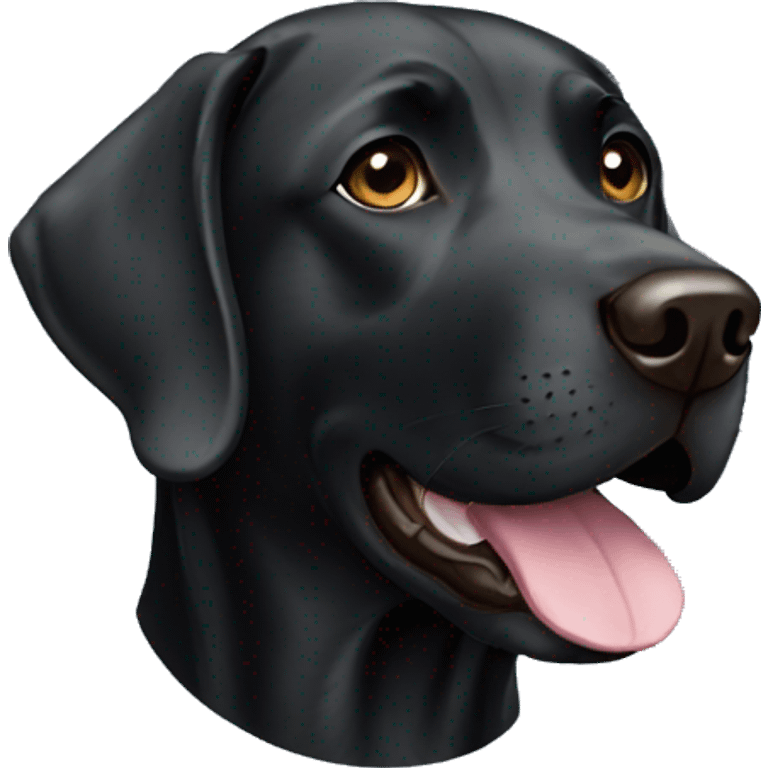 Black labrador emoji