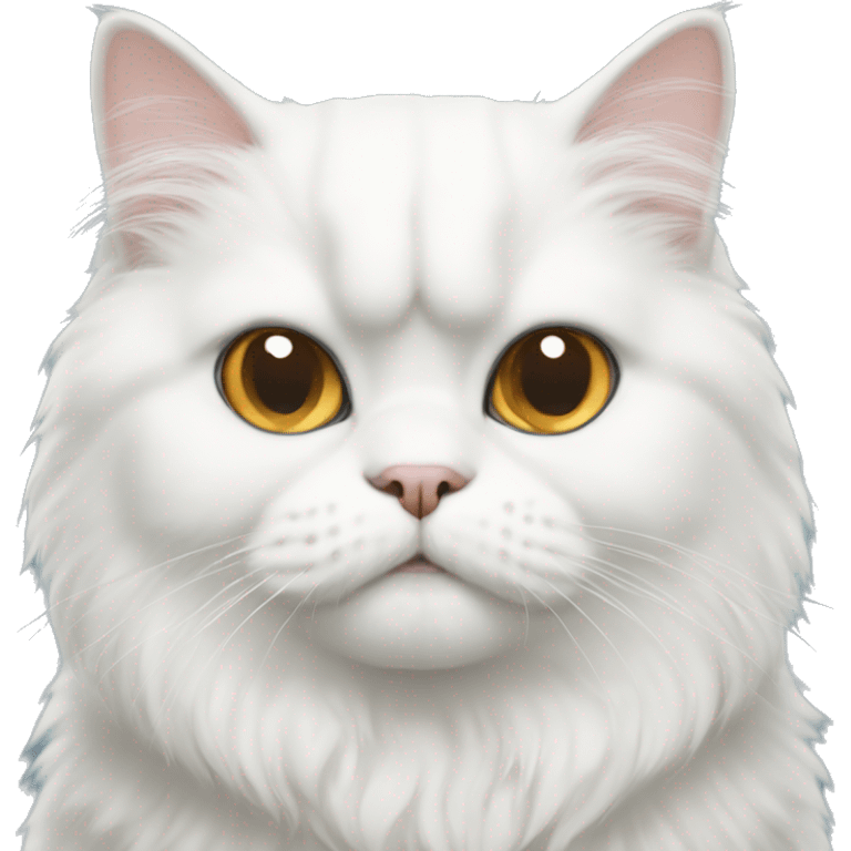 White Persian cat emoji