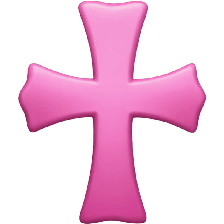 Pink cross emoji