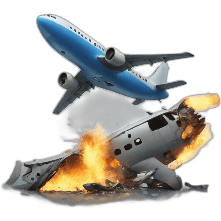 Plane crash emoji