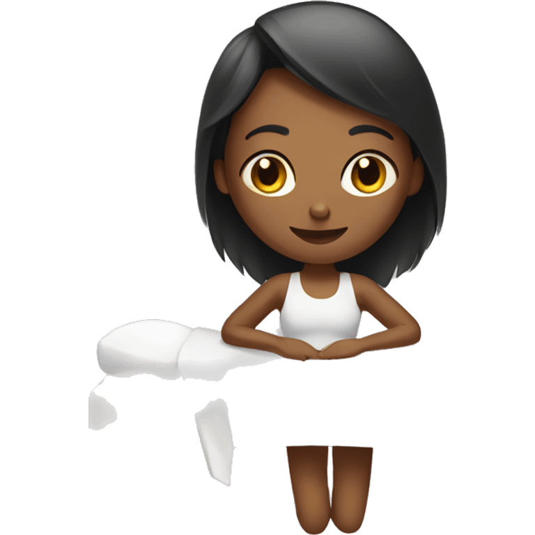 girl doing massage emoji