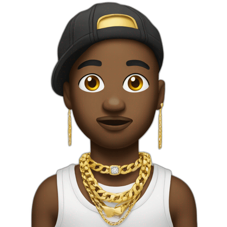 rapper-wearing-jewelry emoji