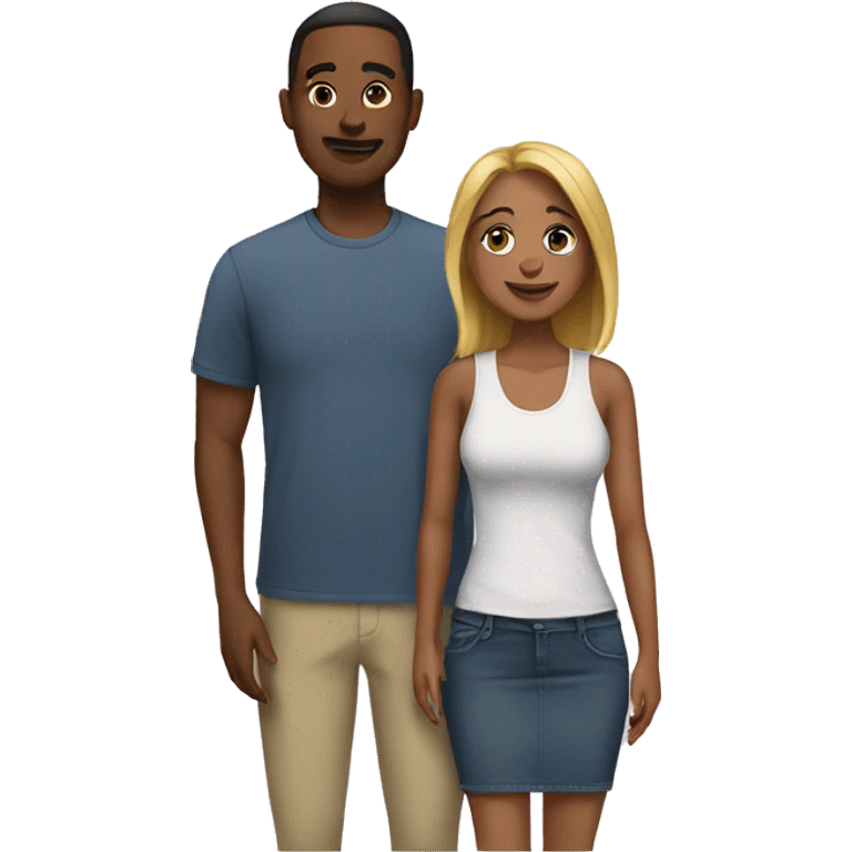 Mixed couple emoji