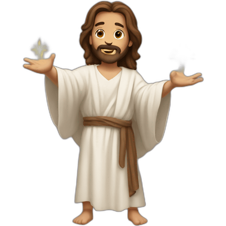 jesus using magic emoji