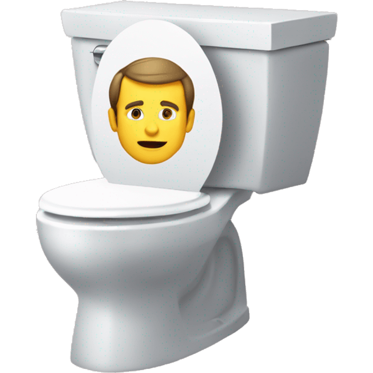 macron sur les toilette emoji