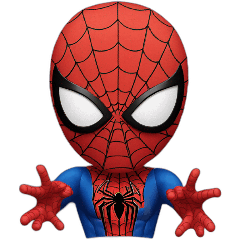 Spiderman say hello emoji