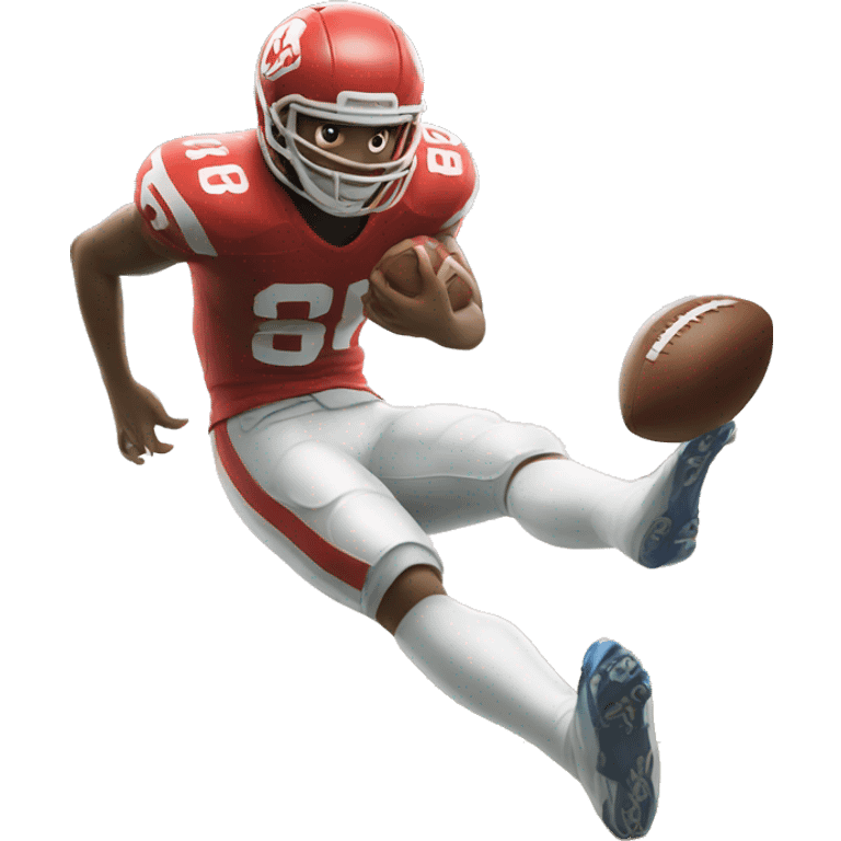 Football player kicking a field goal  emoji