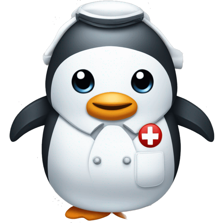 penguin being a nurse emoji