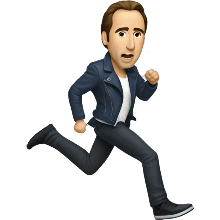 nicholas cage kicking emoji