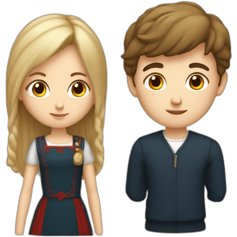 English boy and Russian girl emoji