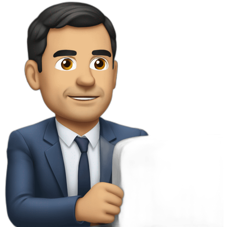 Pedro Sánchez Riding a plane emoji