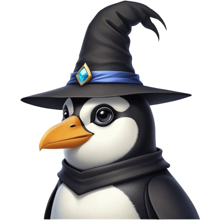 Penguin Wizard emoji