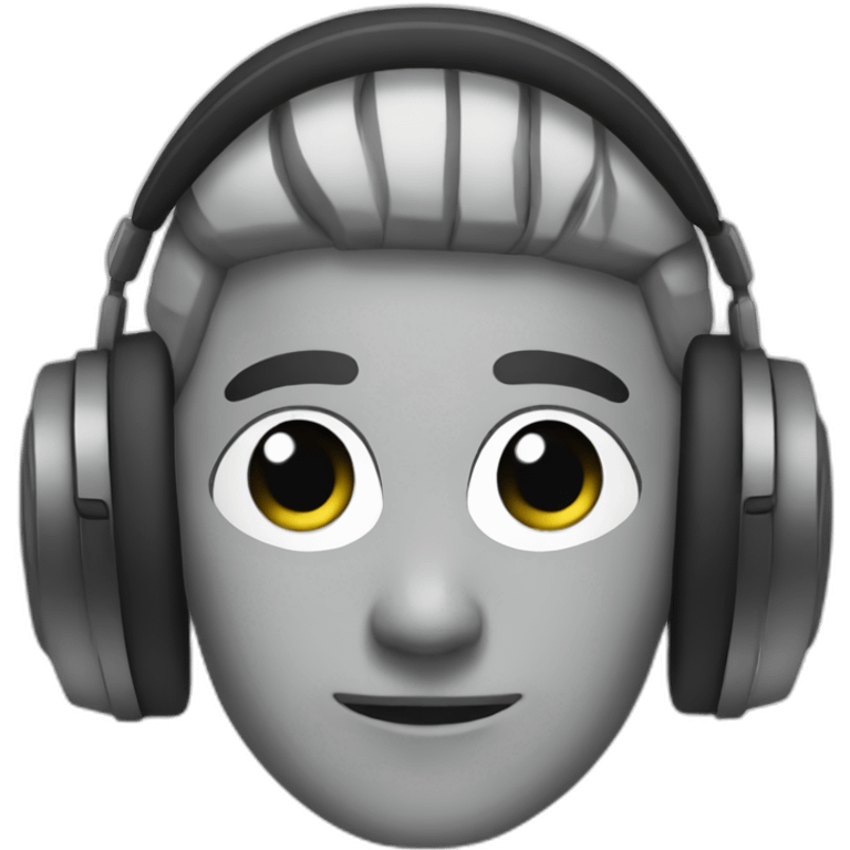 headphones user emoji