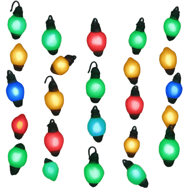 Christmas lights emoji