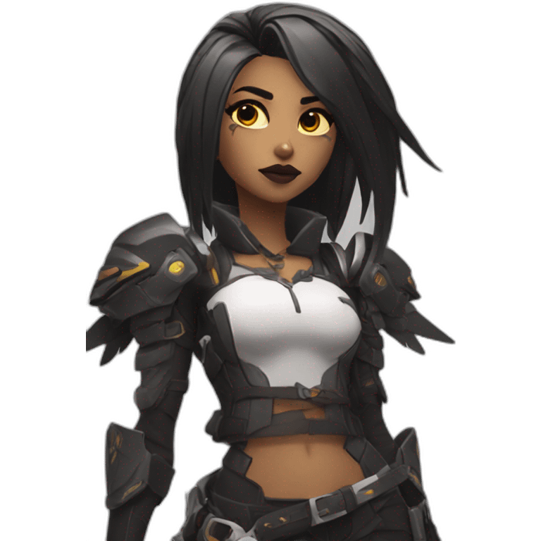 mercy,overwatch,goth,black-lips emoji