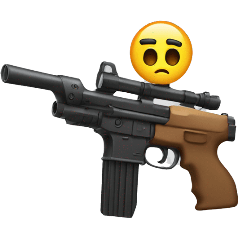 gun with scope emoji