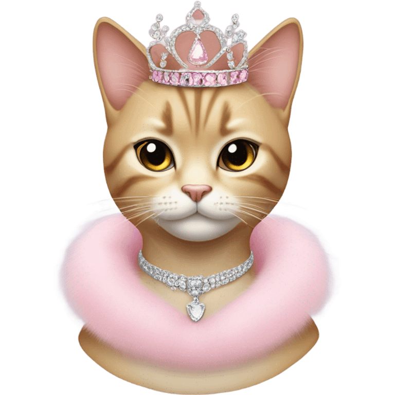 Girly cat fancy and luxury  emoji