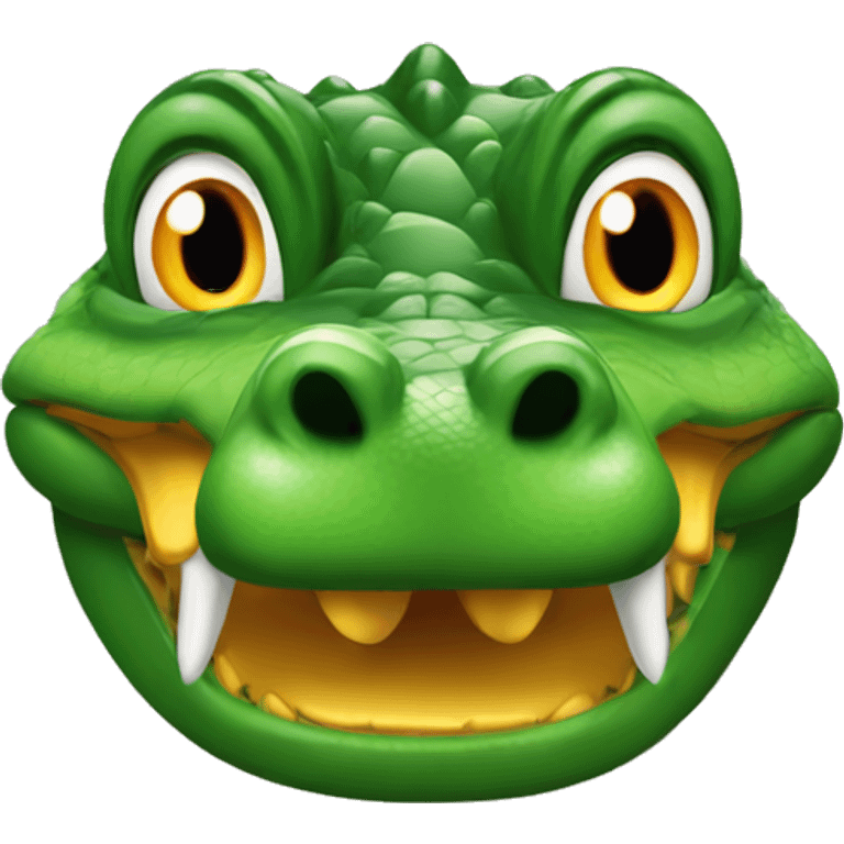 Crocodile with ducks head emoji