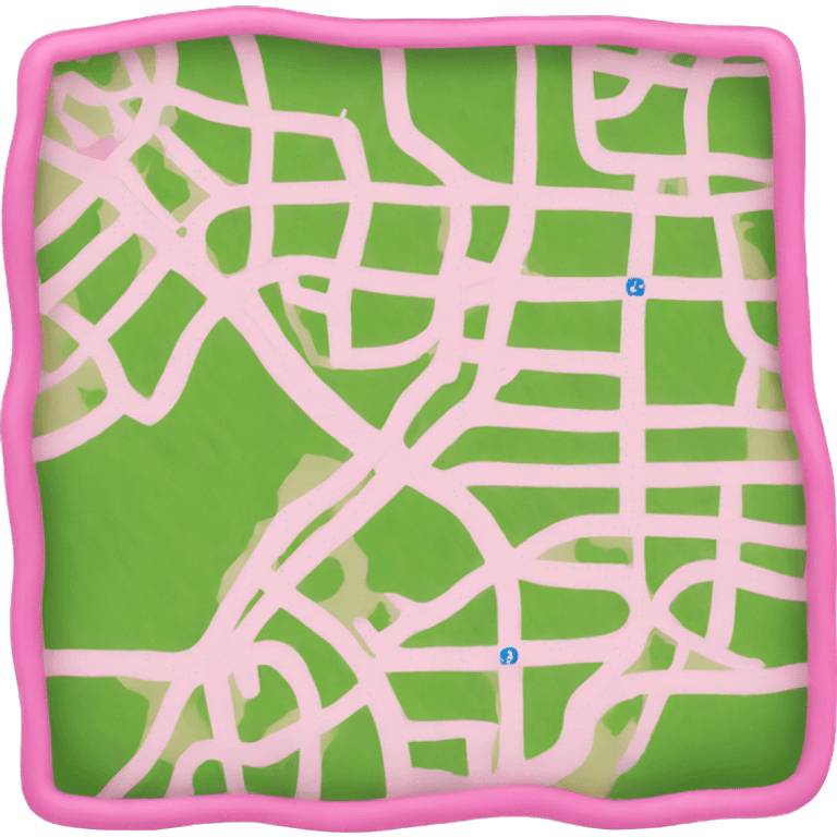 Pink map  emoji