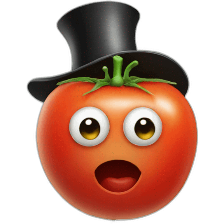 tomato with a top hat and monocle emoji