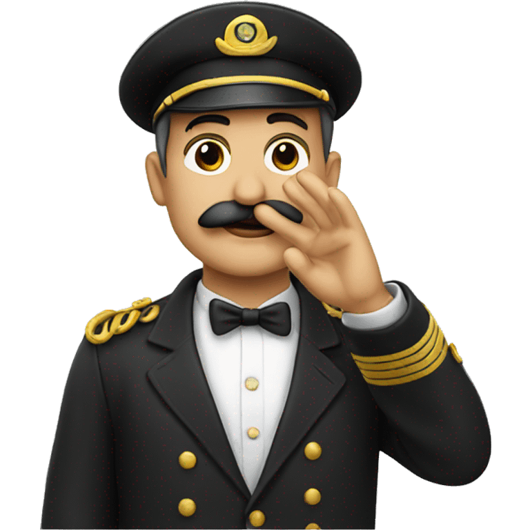 man with moustache saluting emoji