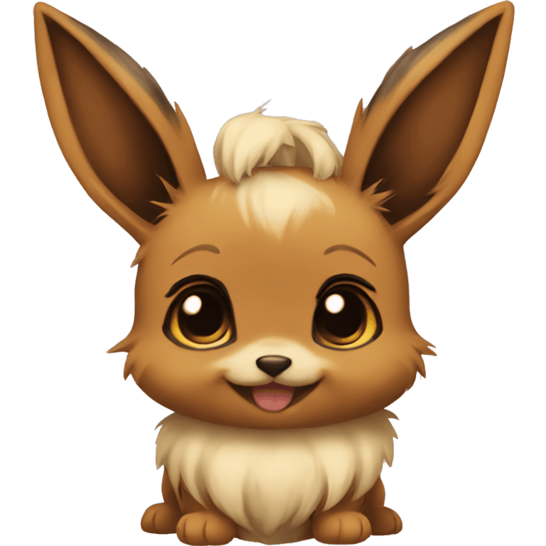 Eevee kissing shiggy emoji