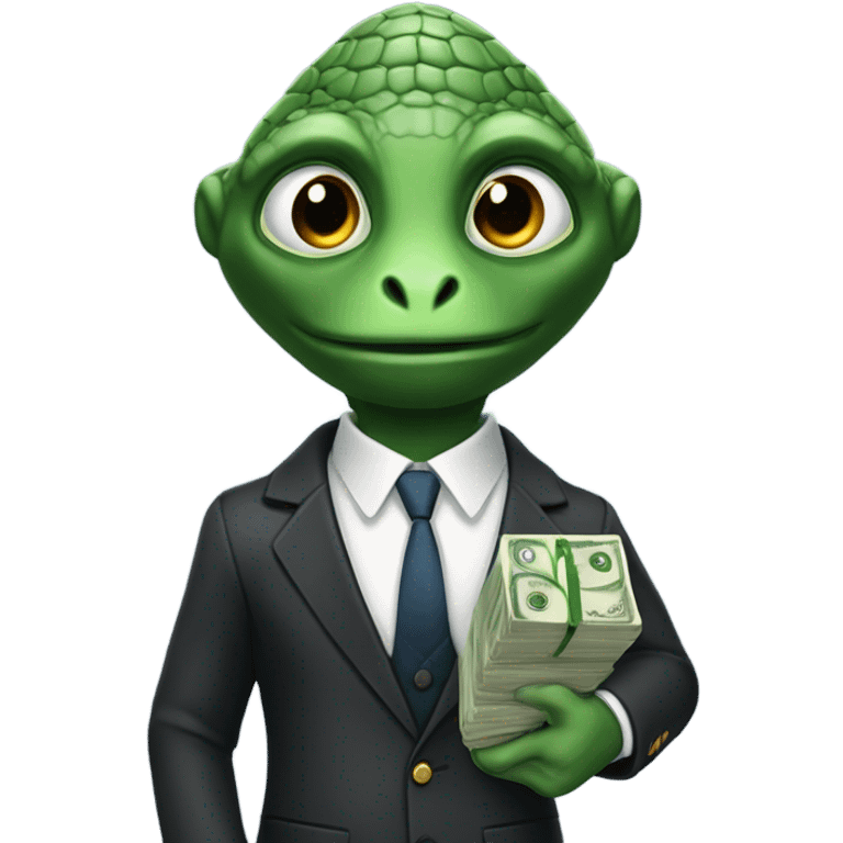 capitalist reptilian banker emoji