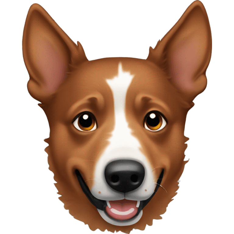 Red Australian heeler emoticons emoji