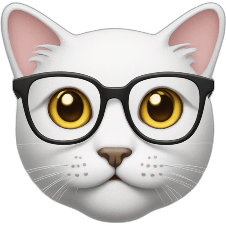 nerdy cat face emoji