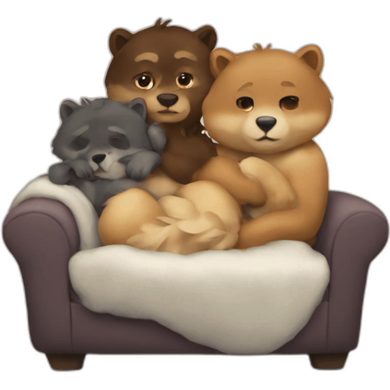 cuddle den emoji