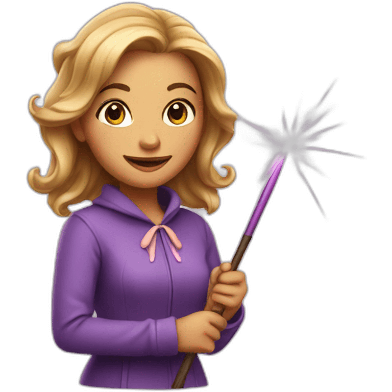 nice lady with a magic wand emoji