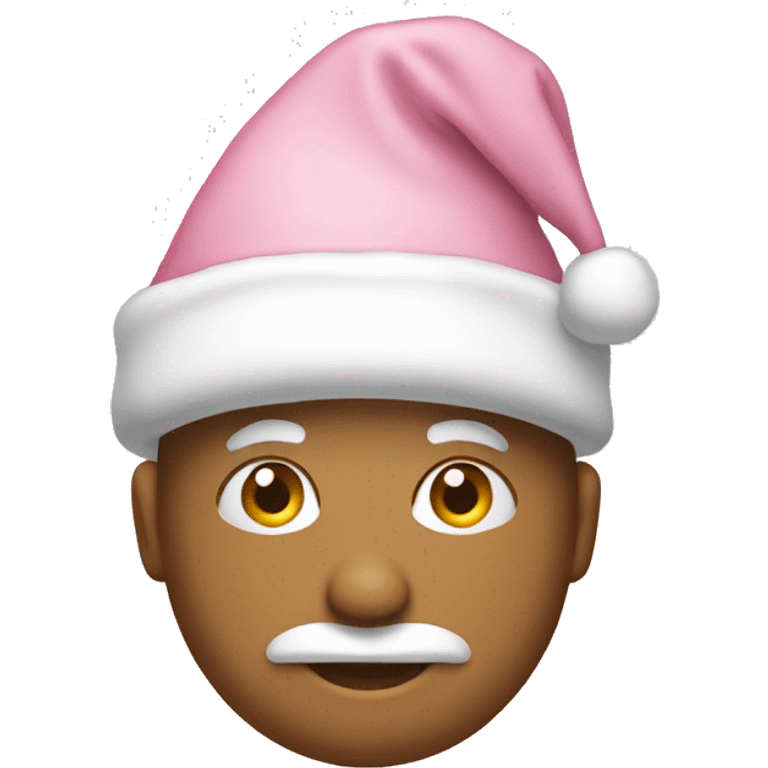 light pink santa hat emoji