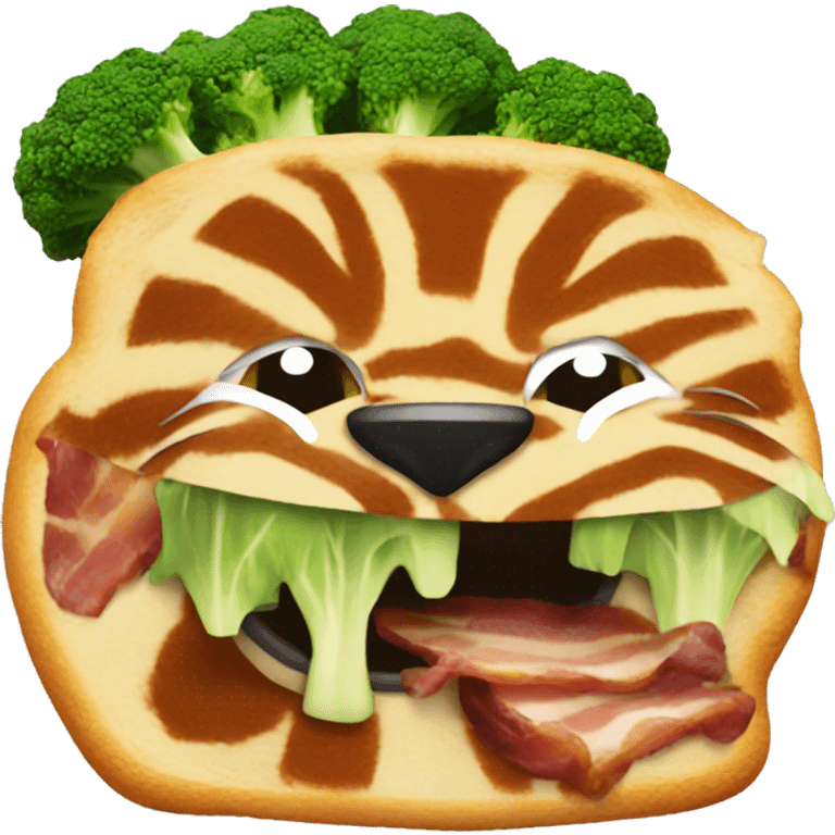 Tiger bacon broccoli  emoji