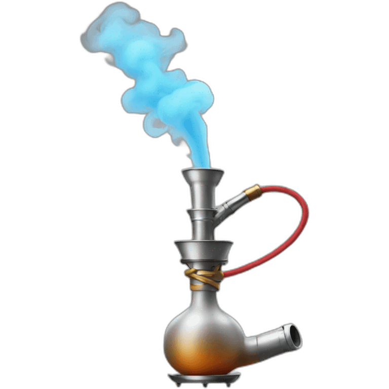 Hookah with smoke emoji