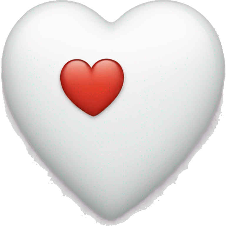 A white heart with I love you inside  emoji