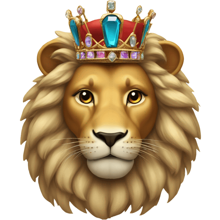 Lion with a crown  emoji