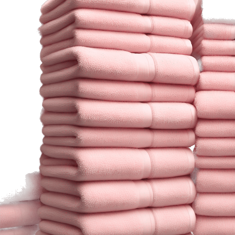 Light pink stacked towels emoji